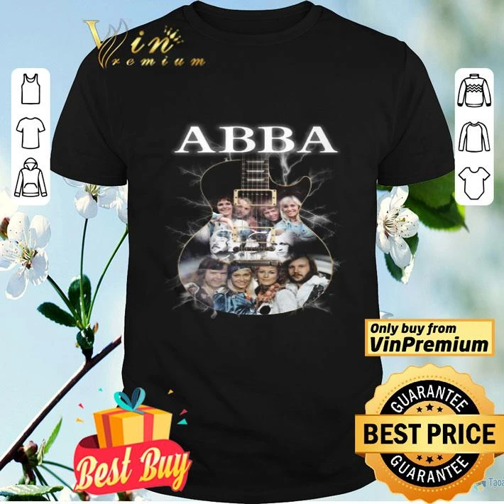 Guitarist ABBA Band Members Signatures shirt