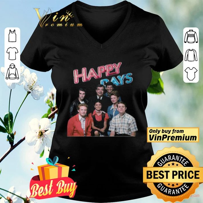 Happy Days TV Series Characters smiling shirt