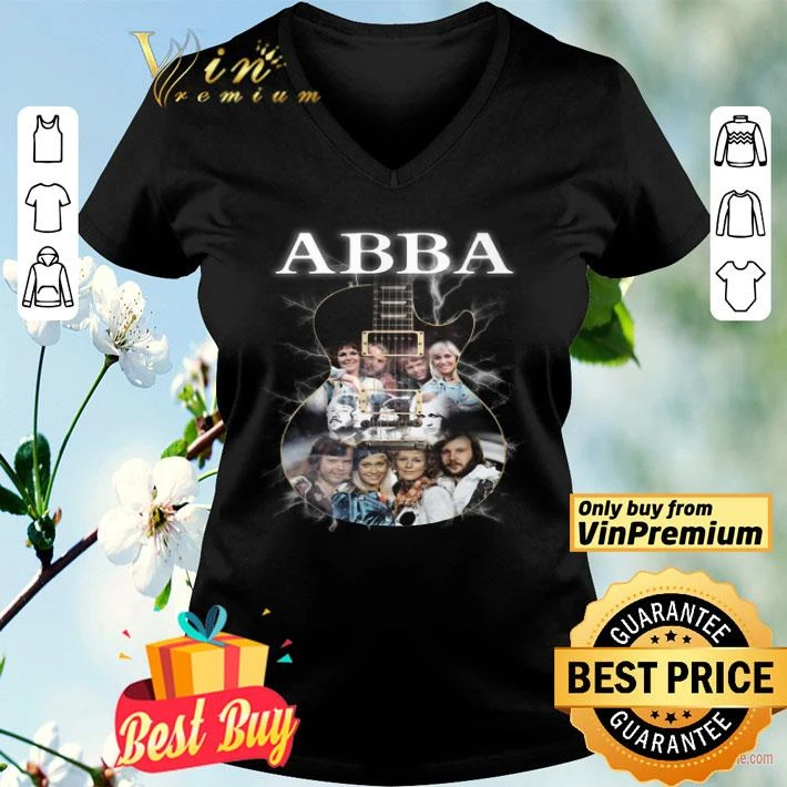 Guitarist ABBA Band Members Signatures shirt Guitarist ABBA Band Members Signatures shirt