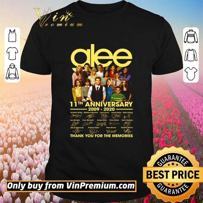 Glee 11th Anniversary 2009 2020 thank you for the memories shirt