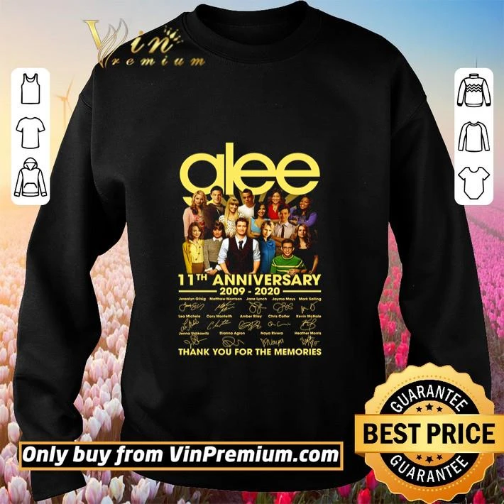 Glee 11th Anniversary 2009 2020 thank you for the memories shirt