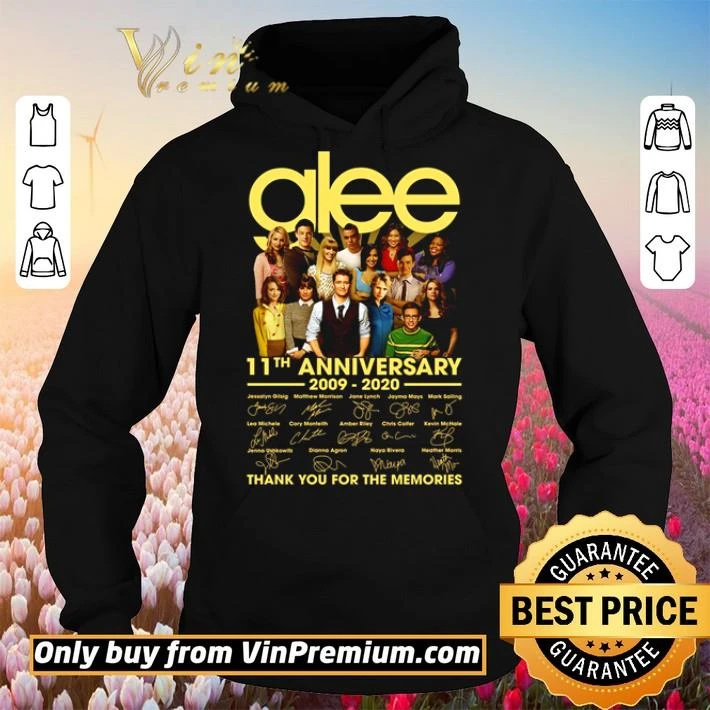Glee 11th Anniversary 2009 2020 thank you for the memories shirt